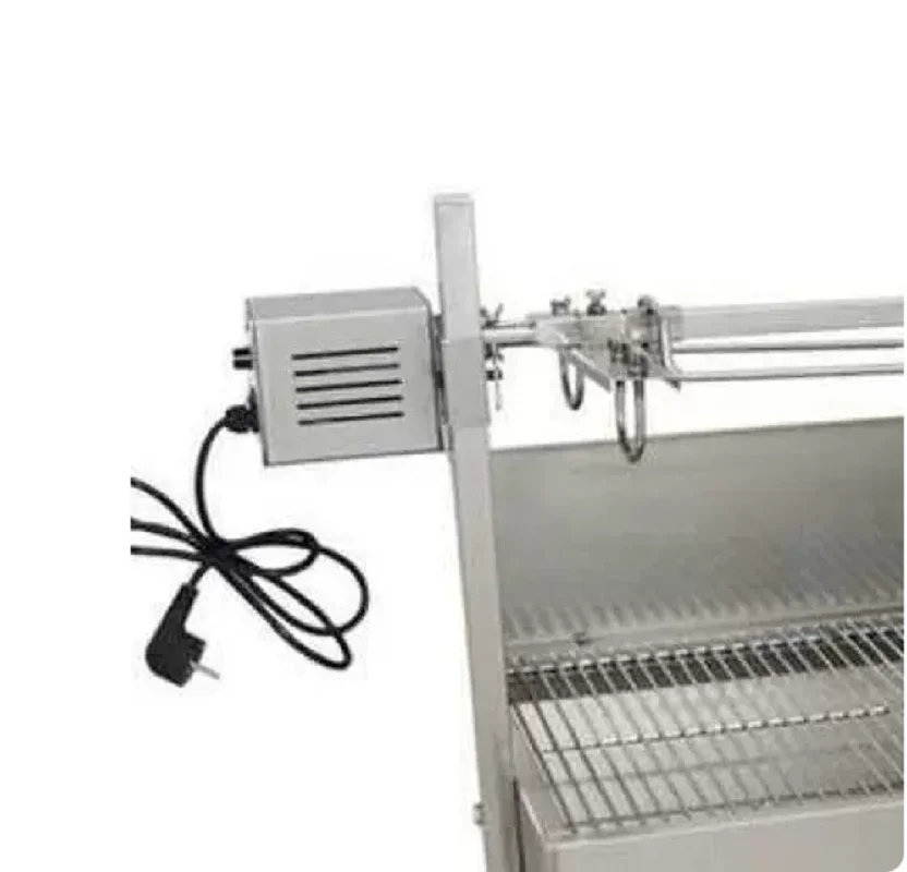 SP-S40 Stainless Steel Barbecue Electric Motor, Professional Barbecue Motor for Chicken, Pork, Grilled Goat Outdoors (220V-240V)
