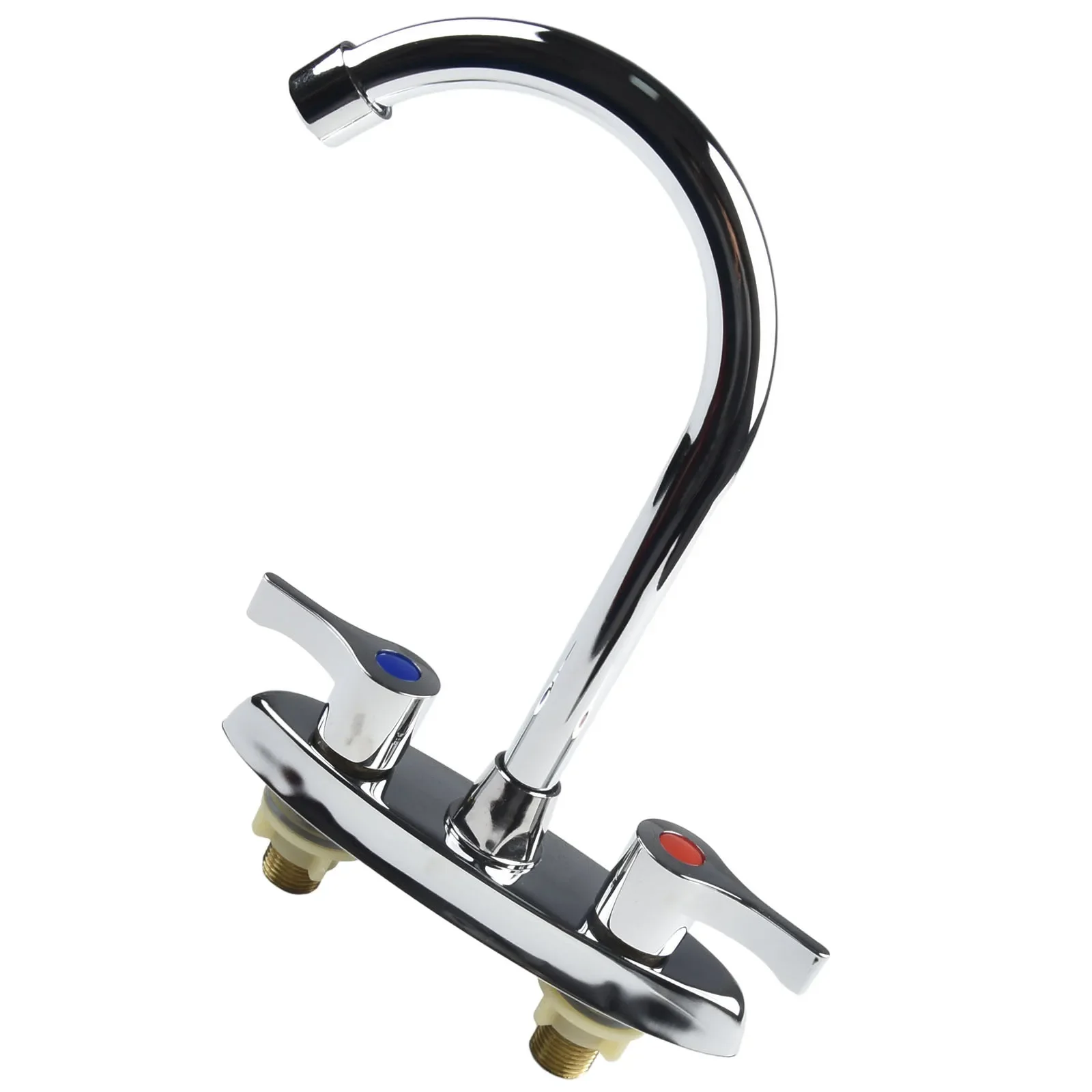 

Basin Sink Mixer Tap Elegant Shape Brass Easy Installation Bathroom Sinks Ceramic Spool Convenient And Practical