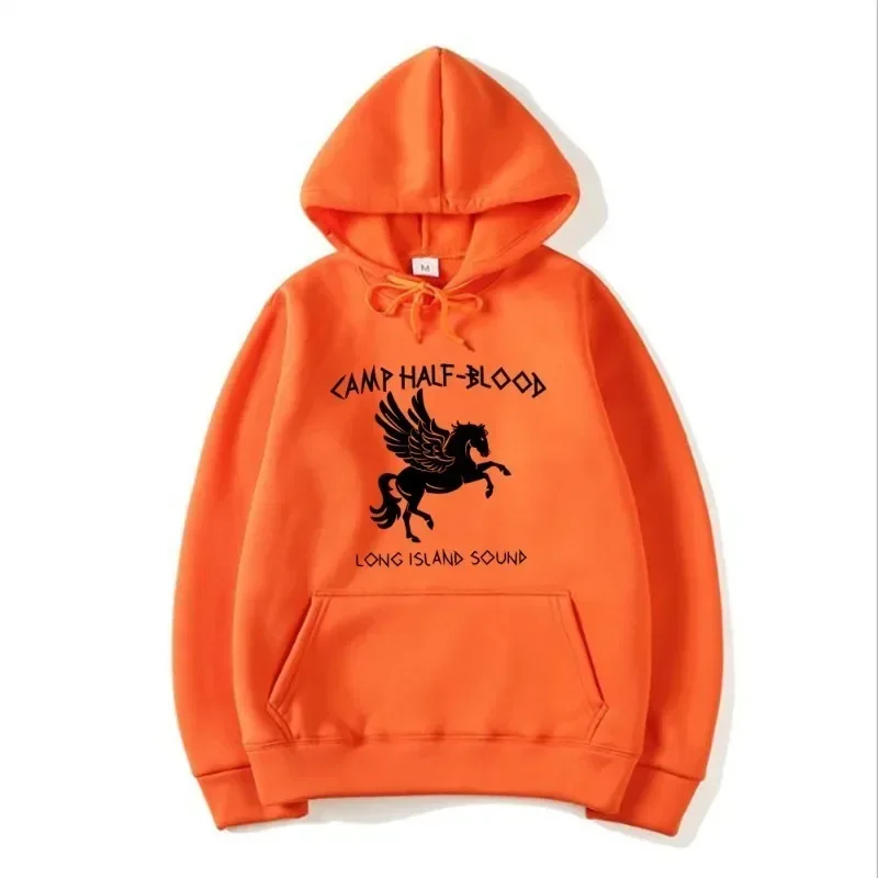 

Винтажная толстовка с капюшоном Camp Half Blood Percy Jackson, новая толстовка для мужчин и женщин, модный брендовый дизайн, пуловер, мужские флисовые толстовки