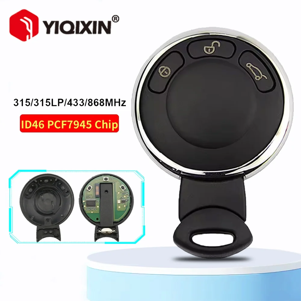 For BMW Mini Cooper R56 R57 R58 S ONE D Cabrio R60 R61 Clubman Countryman ID46 PCF7945 Chip 315/315LP/433/868Mhz Remote Car Key