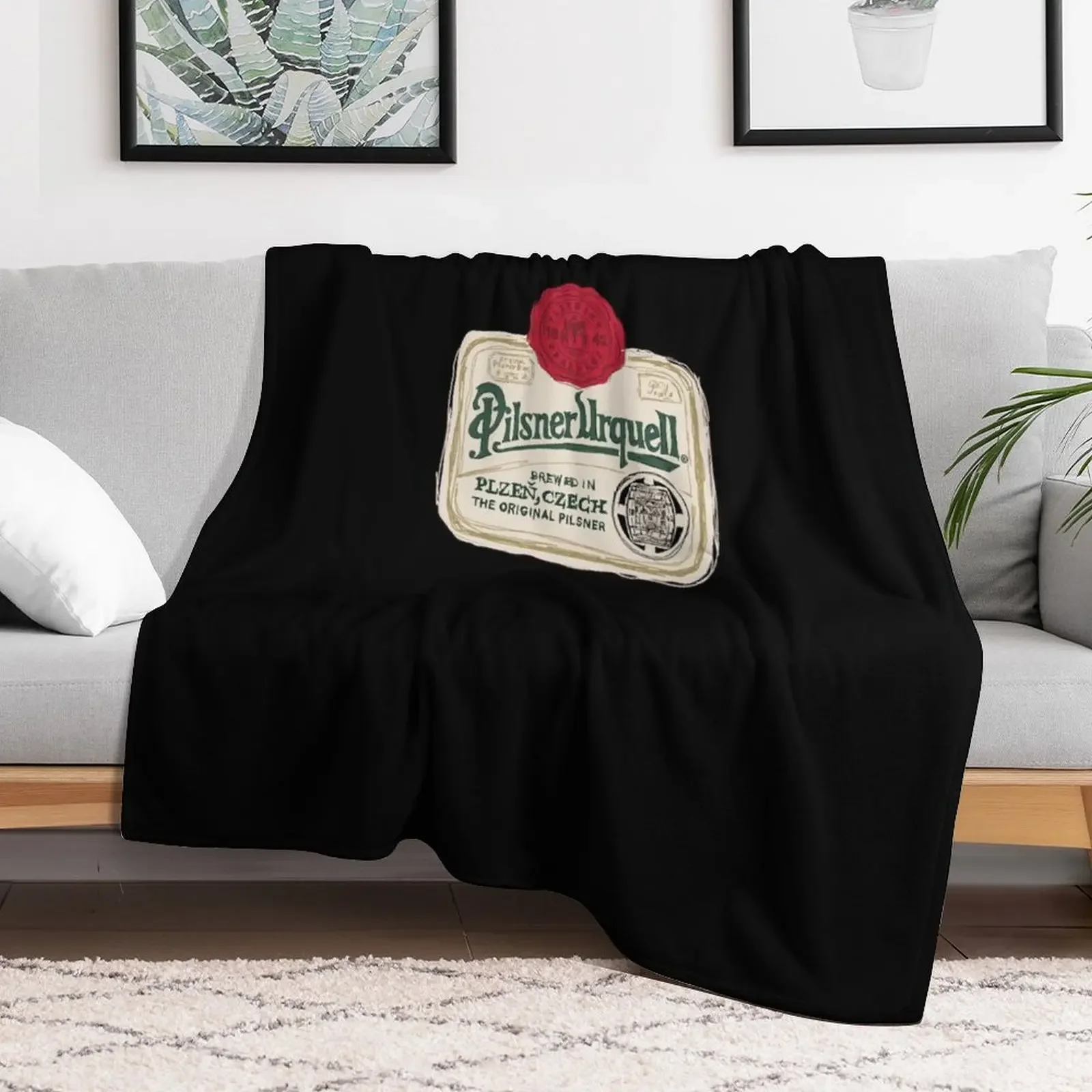 Pilsner Urquell POP Essential T-Shirt Throw Blanket Polar Vintage Blankets