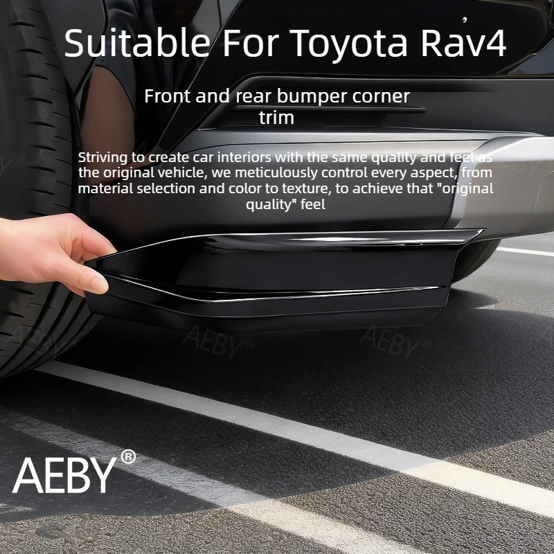 For Toyota Rav4 2026 Anti-scratch front and rear guards,Front and rear bumper corner protectors,Automotive exterior accessories