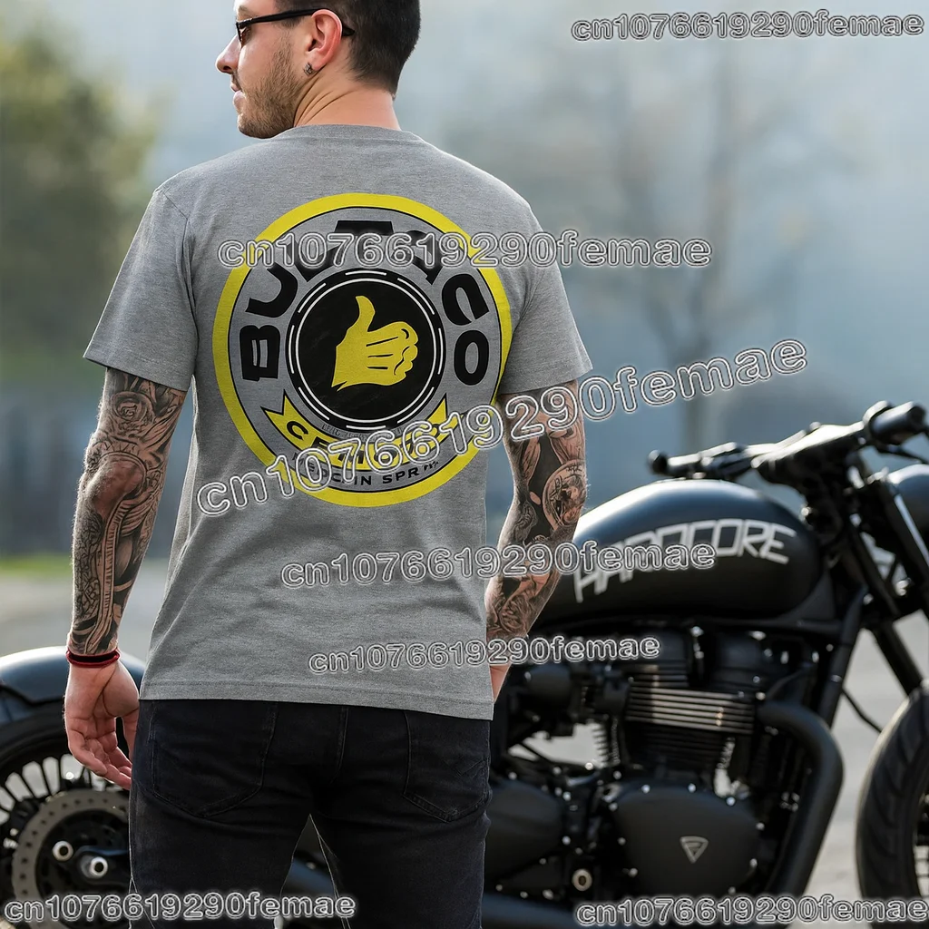 

Хлопковая футболка унисекс Bultaco Cemoto для мотоциклистов, летняя повседневная уличная модная футболка с круглым вырезом и коротким рукавом, удобная футболка