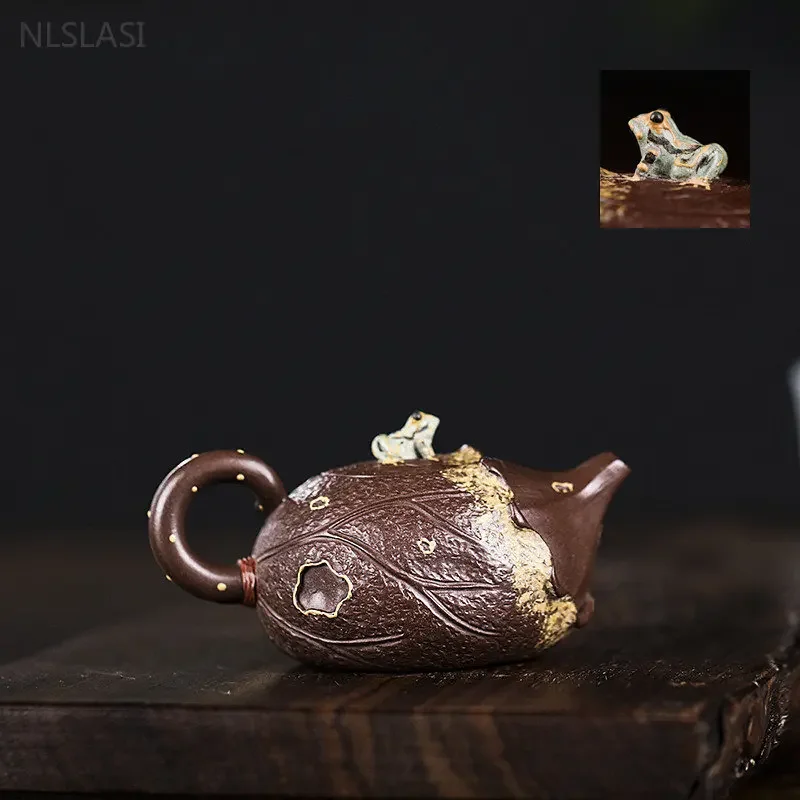 100ml Master Handmade Yixing Purple Clay Teapot Boutique Zhu Mud Beauty Tea Kettle High Quality Chinese Zisha Filter Tea Set