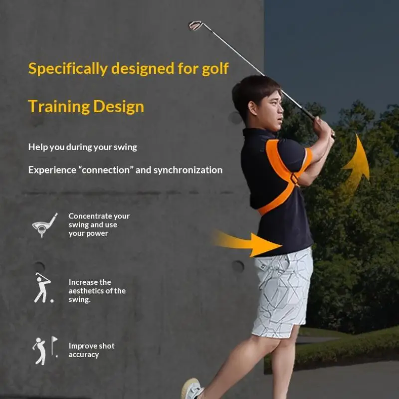 

Тренажер для отработки ударов в гольфе, ремень для тренировки ударов в гольфе для мужчин, женщин, подростков, принадлежности для коррекции осанки при игре в гольф.