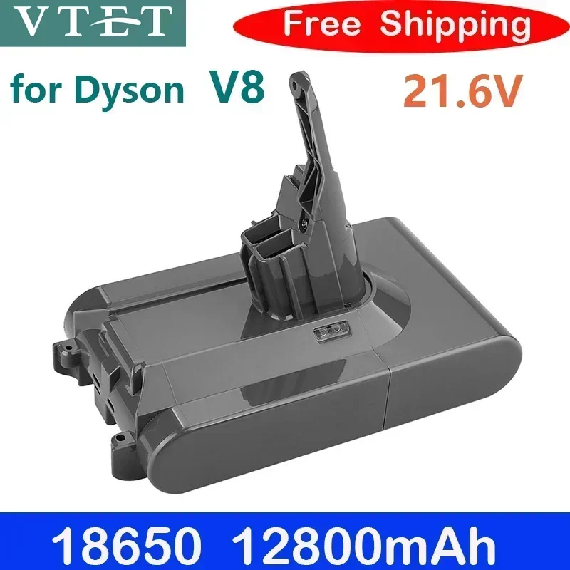 21.6V 12800mAh Battery For Dyson V8 Battery for Dyson V8 Absolute /Fluffy/Animal Li-ion Vacuum Cleaner Rechargeable Battery18650