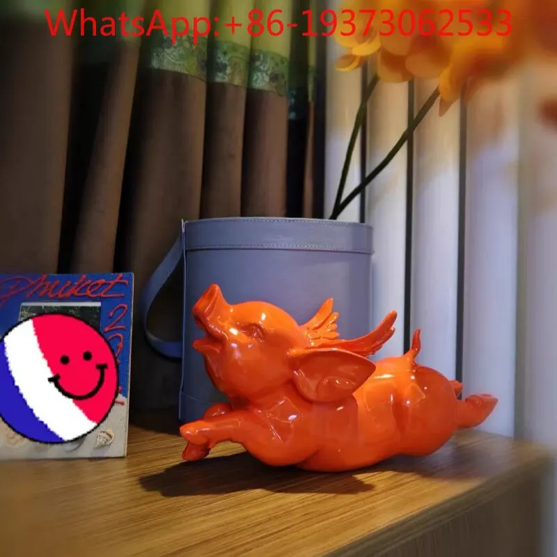 Modern Simple Cartoon Cute Flying Pig Ornament Living Room Desktop TV Cabinet Entrance Art Installation