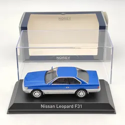 Norev-Modèle de voiture léopard bleu moulé sous pression, jouets de collection limitée, cadeaux, F31, 1/43, 1986