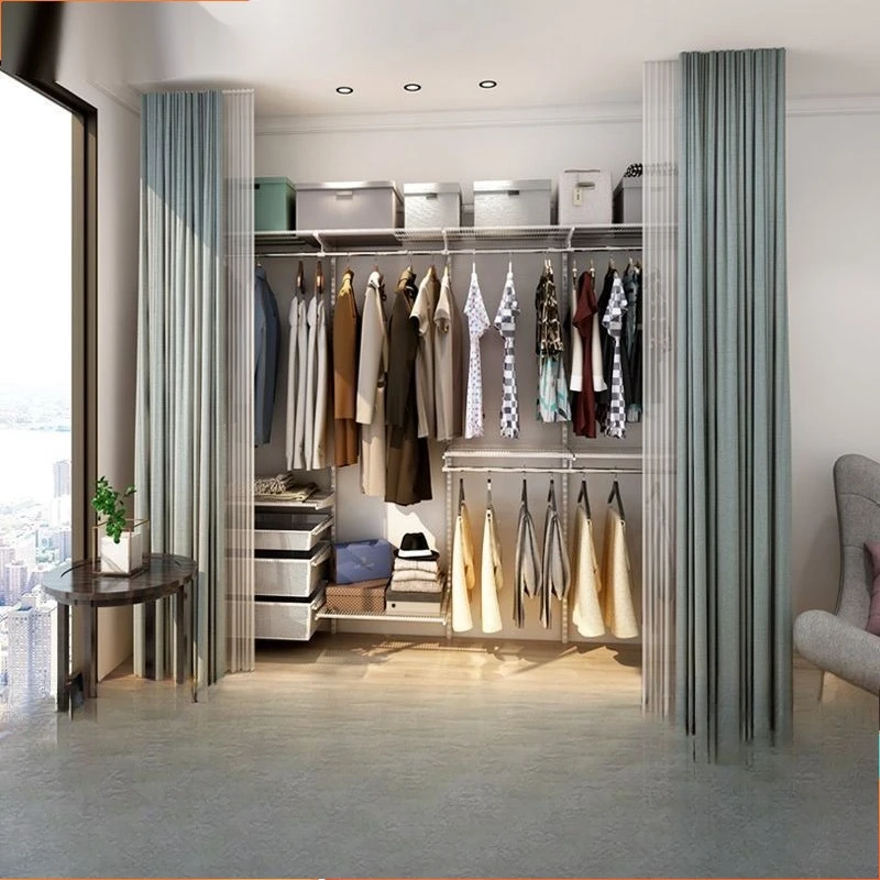 

Metal Cloakroom Open Walk-In Home Bedroom 2025 Stainless Steel Shelves