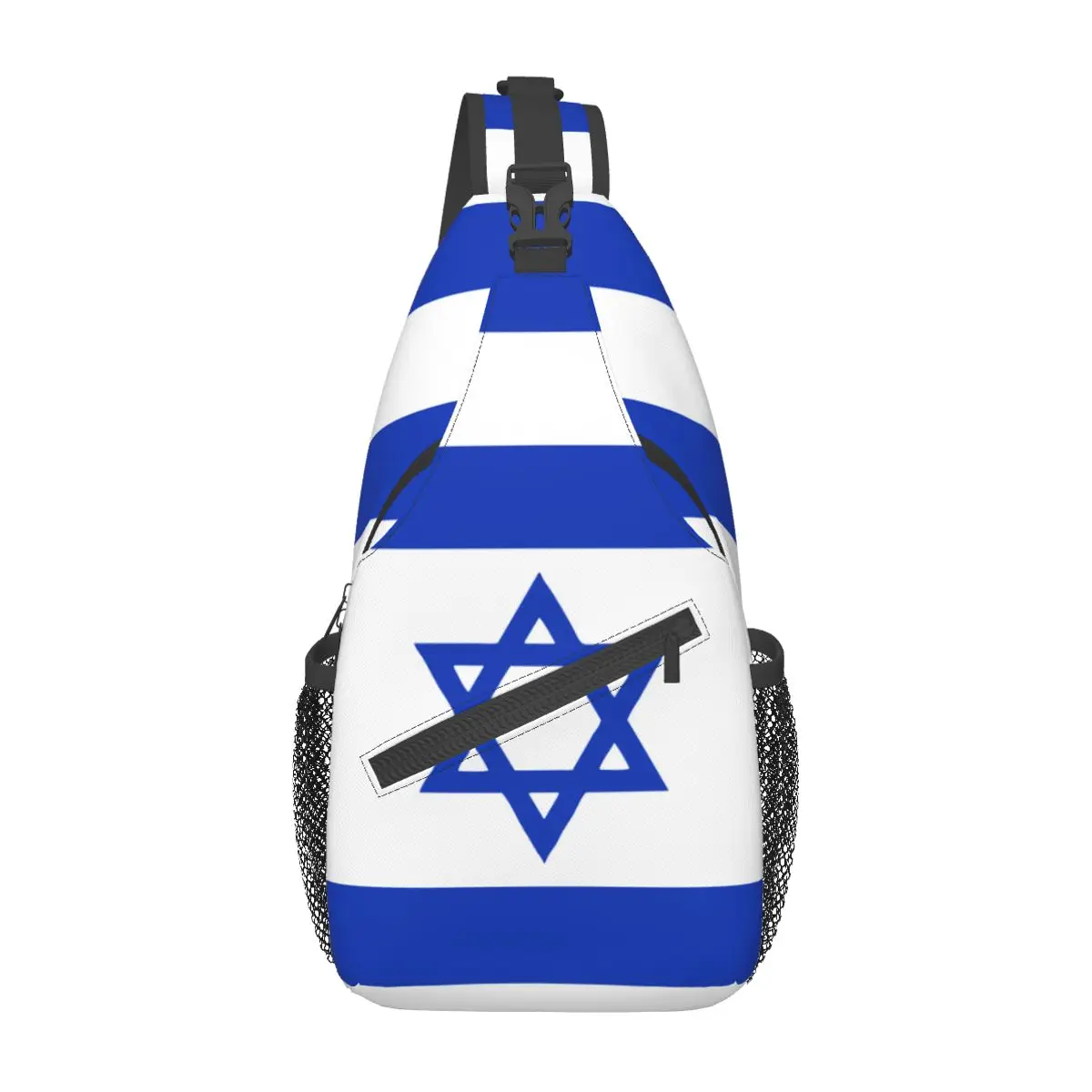 Israël Vlag Sling Tassen Borst Crossbody Schouderslinger Rugzak Reizen Wandelen Daypacks Modepakket