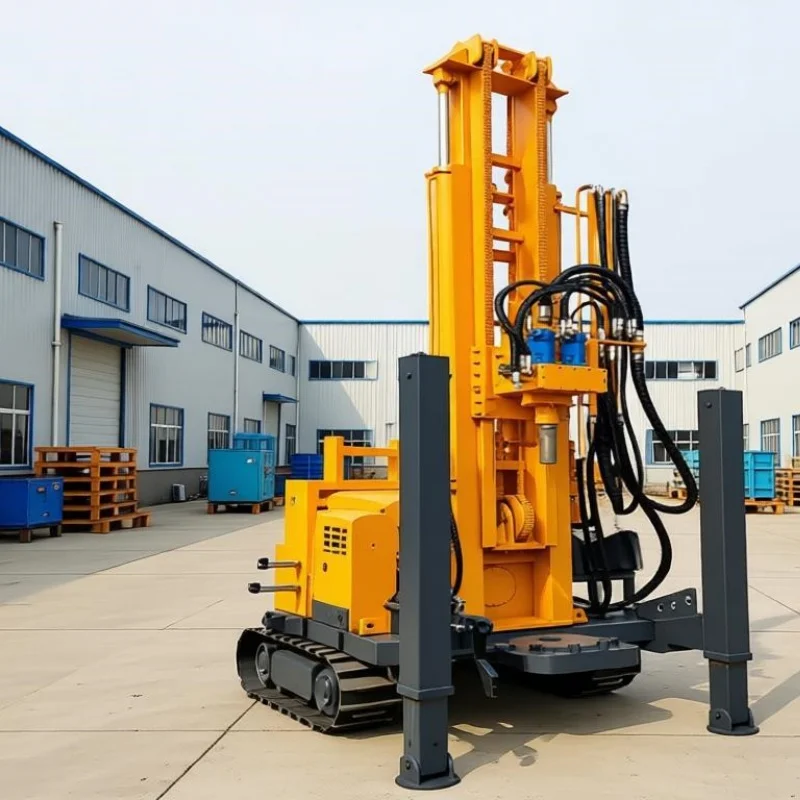 Customized High-Speed DTH Deep Well Drilling Solution, Portable Tracked Water Well Drilling Rig Deep Water Well Drilling Rig