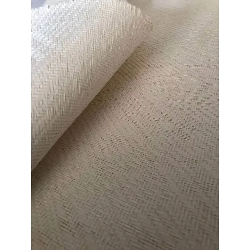 White Paper Woven Wallpaper 3d Wallpaper for Bedroom Decoration