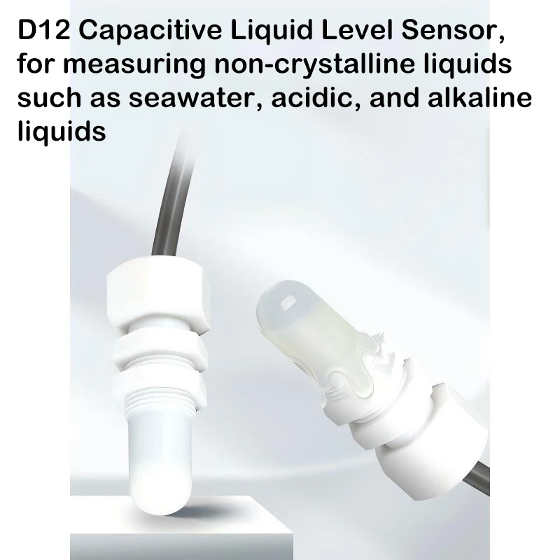 Capacitive proximity switch Teflon PTFE liquid level sensor resistant to corrosion for measuring alkaline and viscous materials