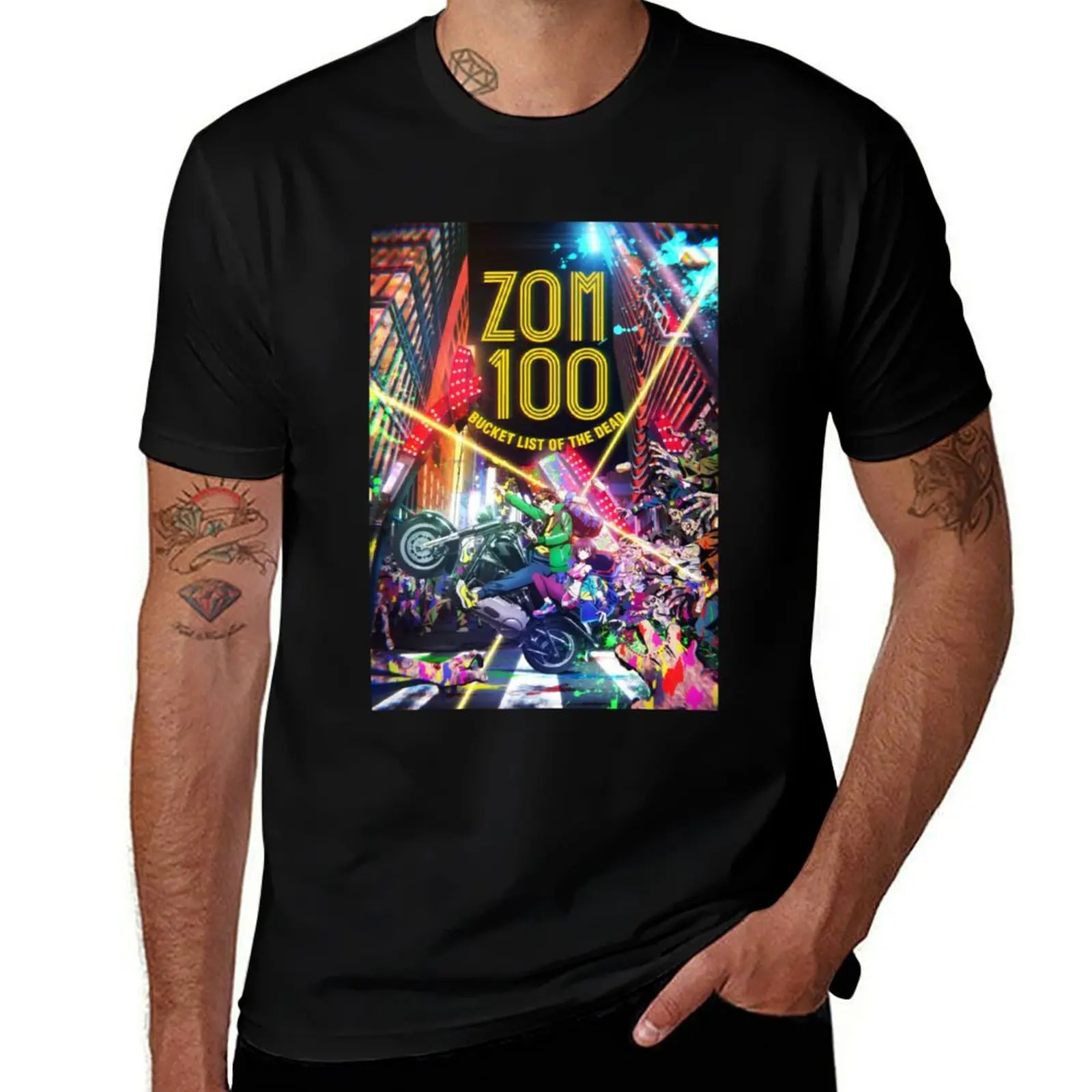 

Zom 100 The Ultimate Bucket List for the Undead Adventureanimemangaanime hype T-Shirt Christmas Casual Short Sleeve Top