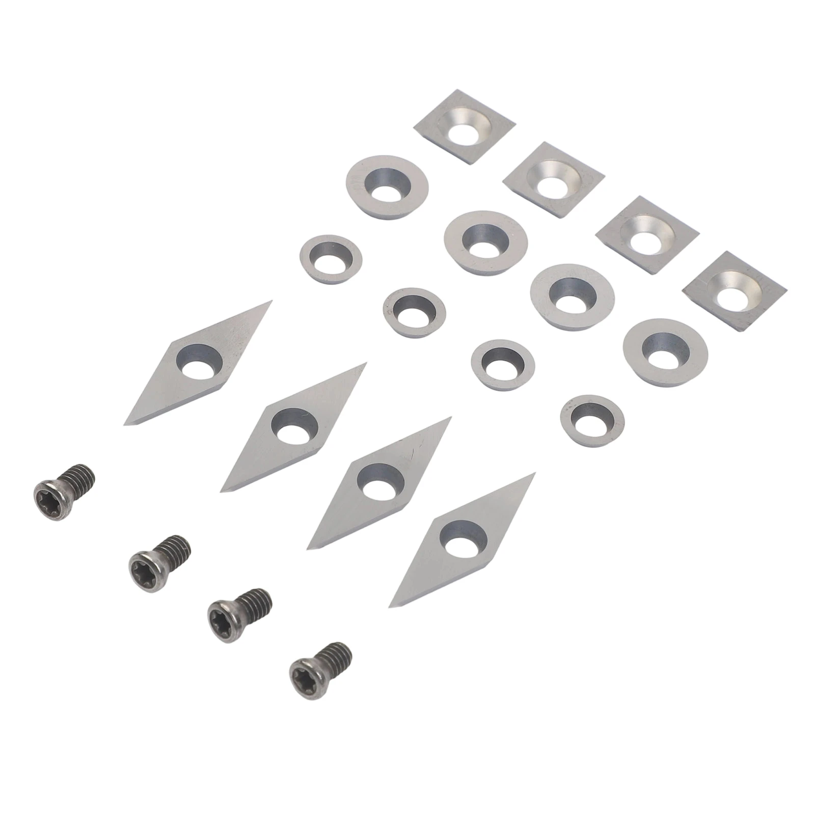 Carbide Cutting Blades Wood Lathe Inserts Diamond Shape 10mm*30mm Hollowing Out Long-term Use Sturdy And Reliable