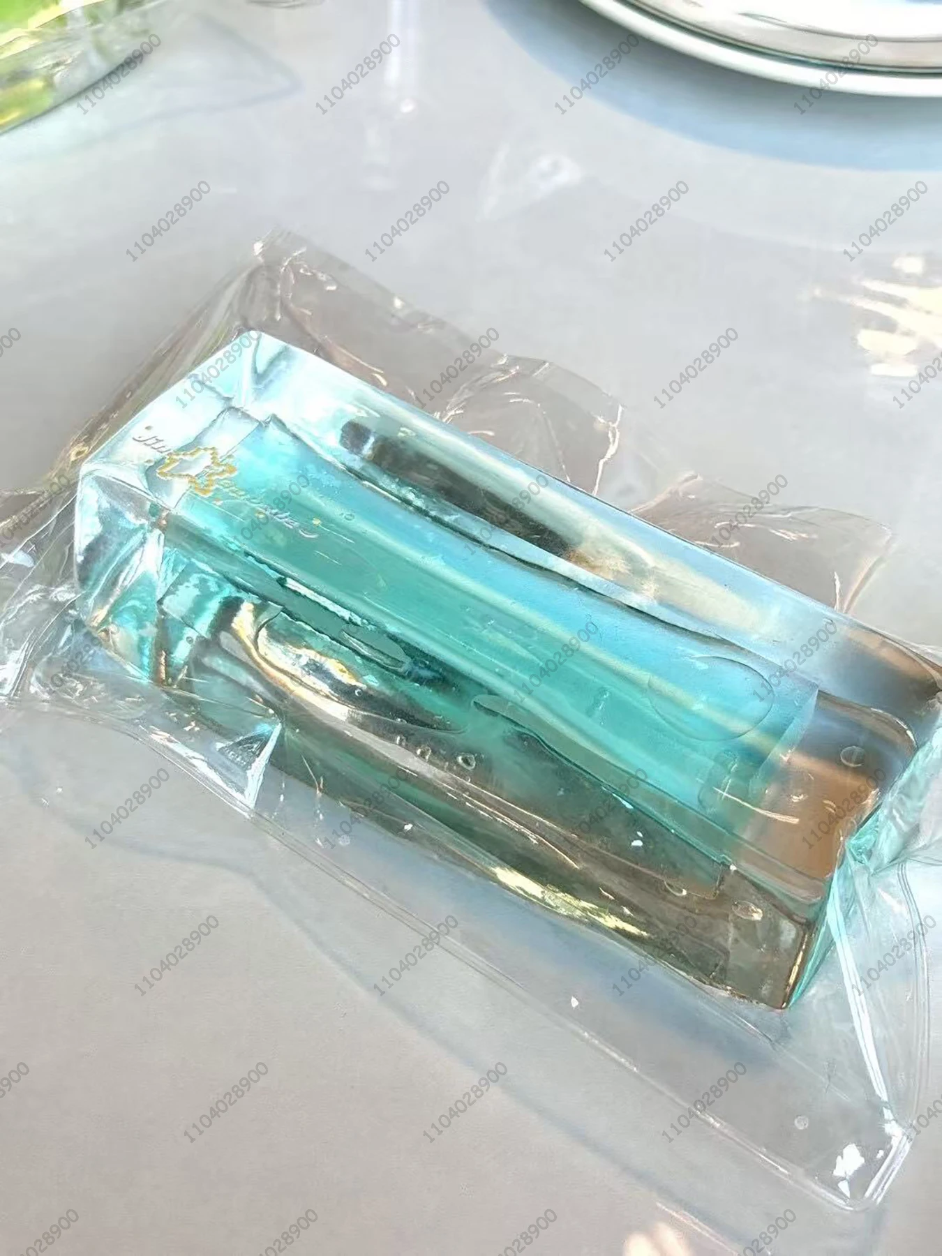 Bloc de glace à l'huile de sable liquide Taba, huile à paillettes Squishy, longue barre de glace, jouet à presser, jouet Mochi Anti-Stress, jouet de relaxation des mains