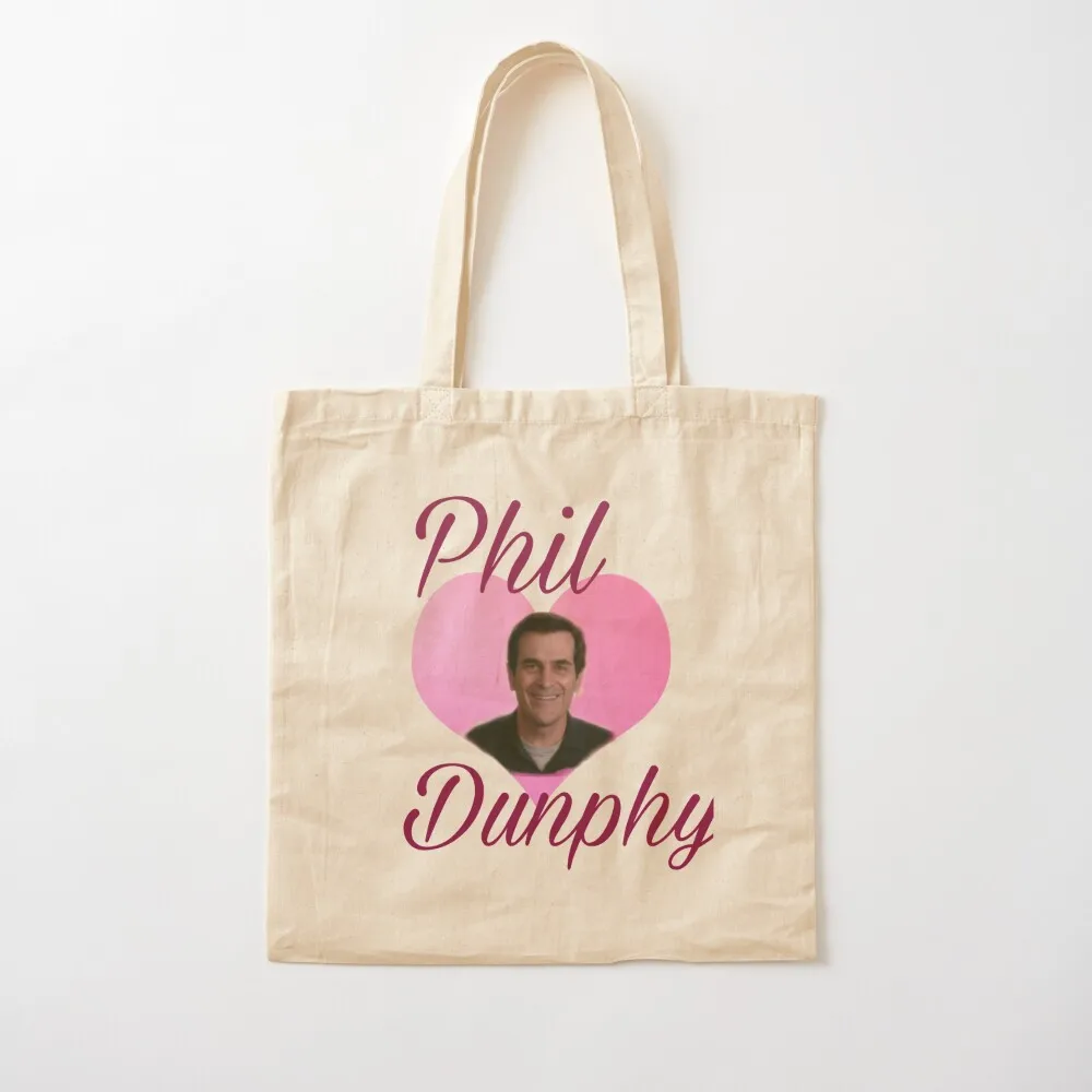 

Modern Family: Phil Dunphy heart meme Tote Bag hand bag reusable shopping bag Canvas Tote