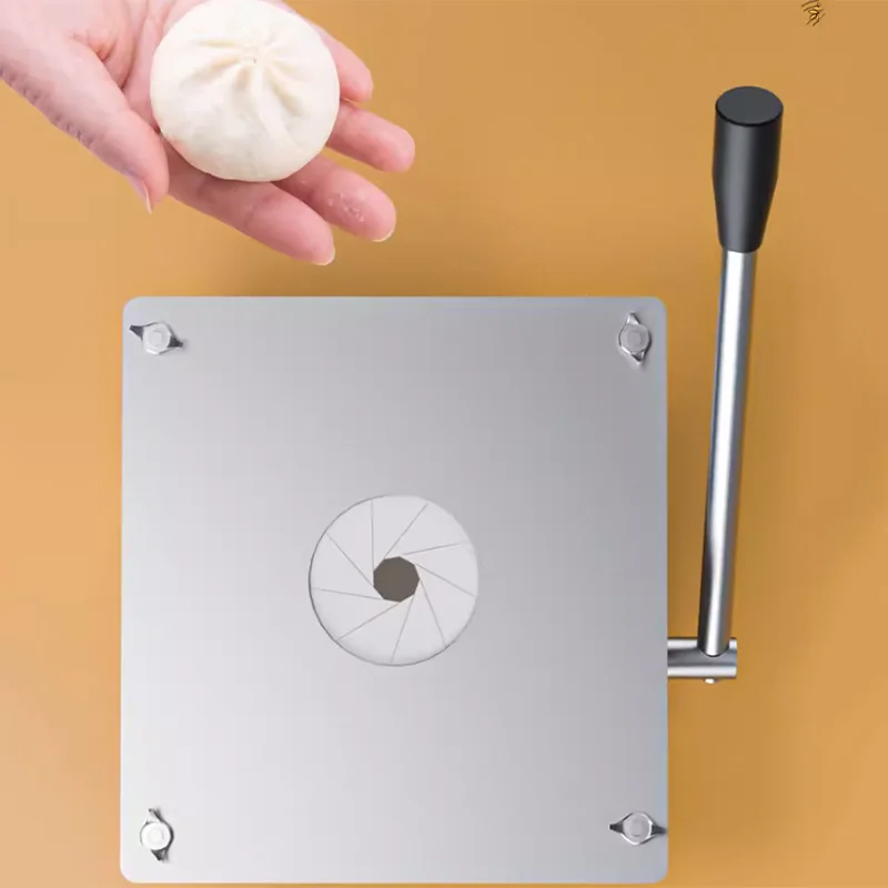 Hand Operated Stainless Steel Steamed Stuffed Bun Maker Machine Manual Baozi Machine Momo Making Machine Bun Forming Machine