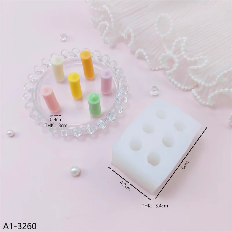 New Design Candle Silicone Mold Cute Design for Birthday Cake DIY Chocolate Fondant Jelly Biscuit Mould Party Gift Decoration