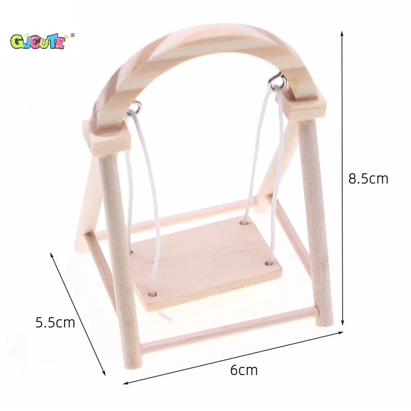 1:12 دمية مصغرة محاكاة سوينغ حديقة ديكور لعبة بيت الدمية اكسسوارات الاطفال اللعب التظاهر اللعب