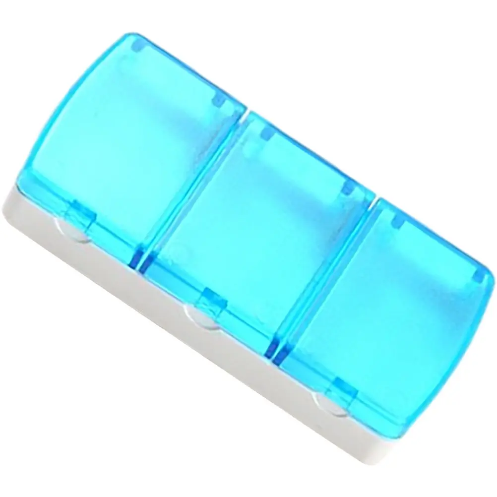 

Компактный органайзер для таблеток на 3 приема в день, портативный контейнер для лекарств, дорожный держатель для витаминов, герметичный пластиковый контейнер