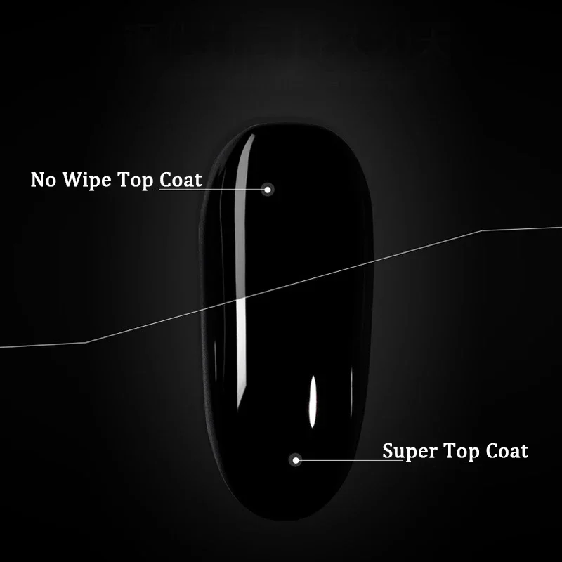 Super Top Coat Uv Gel Refill Gel High Quality Anti-Stain Super Bright Soak Off Founction Gel No Wip Base Gel For Salon 100/250ml