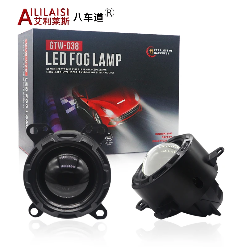 Waterproof Car Fog Lamp Bi LED Headlight White Projector Lens 3 Inch Fog Lights for DAF XF150 Cargo Truck FULL Universal Models view 3