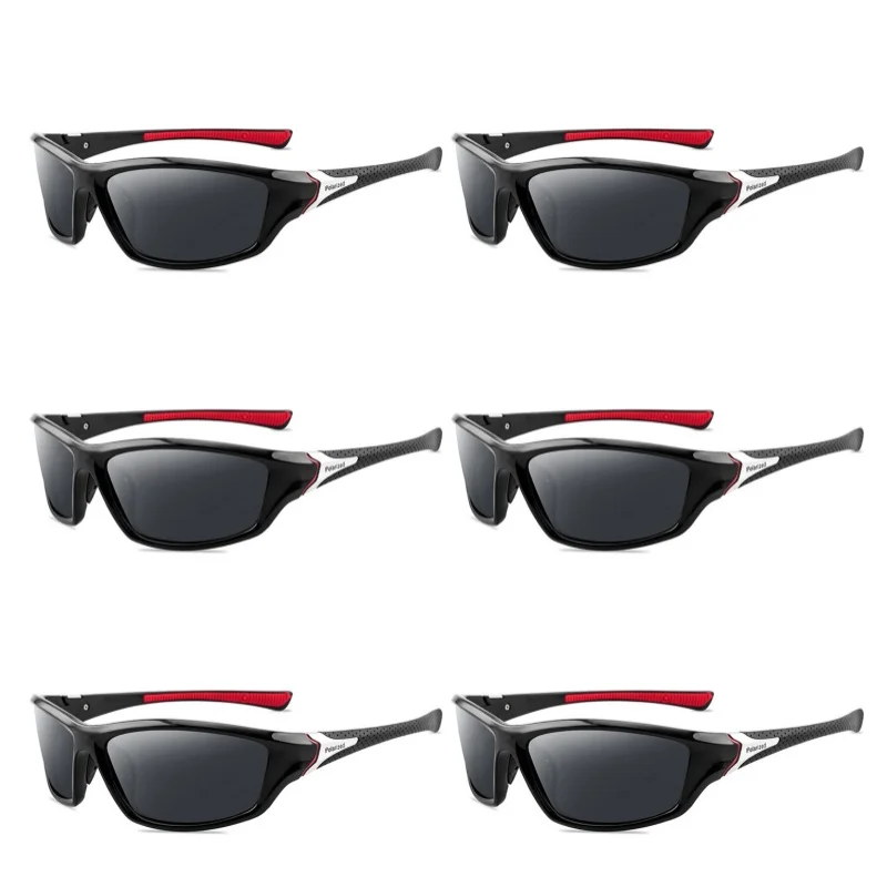 

6pcs New Outdoor Polarized Sunglasses Bike Cycling Glasses UV400 Sports Running Fishing Protection Eyewear Road Bicycle Goggles