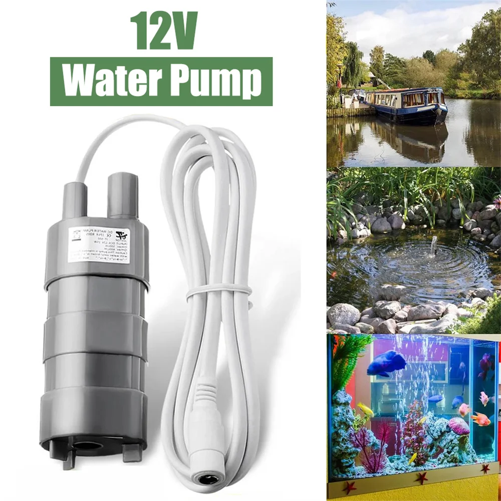 DC 12V JT500 Submersible Water Pump Camper Motorhome High Flow Whale Pump 600L/ H 5M