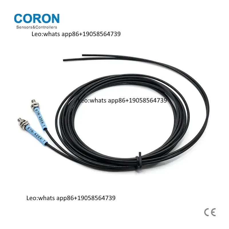CORON Brand FTR-420X-T Fiber Optic Sensor Cables That Are Paired With Amplifier to Detect Track Objects in Harsh Environments
