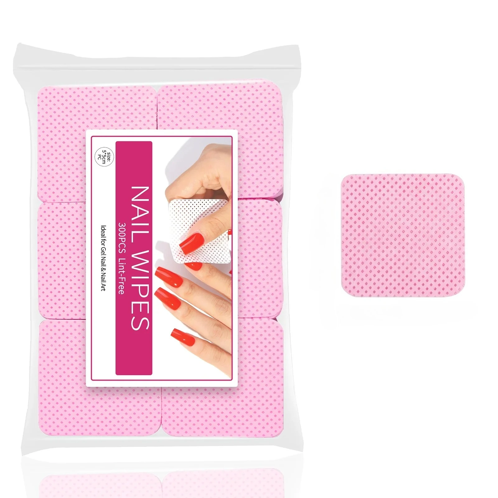 Pads, nicht für Frauen, Mädchen, Schönheit, Nagellack, Nagelreinigung, Salon-Entferner, gewebte Nagelpads, Tücher