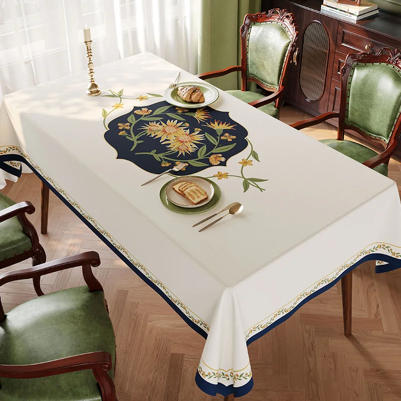 

2024 Tablecloth, light luxury, high-end feel, no wash, waterproof, oil resistant, heat-resistant, high-end leather