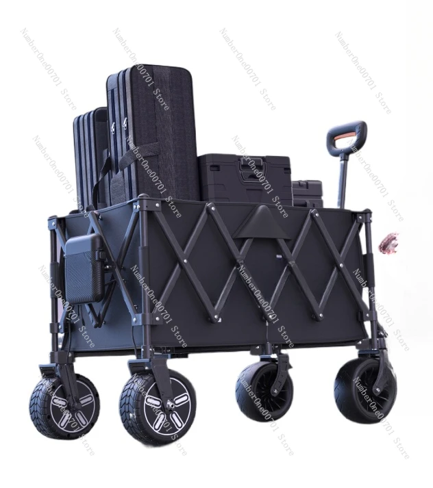 Electric Gathering Plus Capacity Folding Camp Cart Cart Picnic Travel Trailer