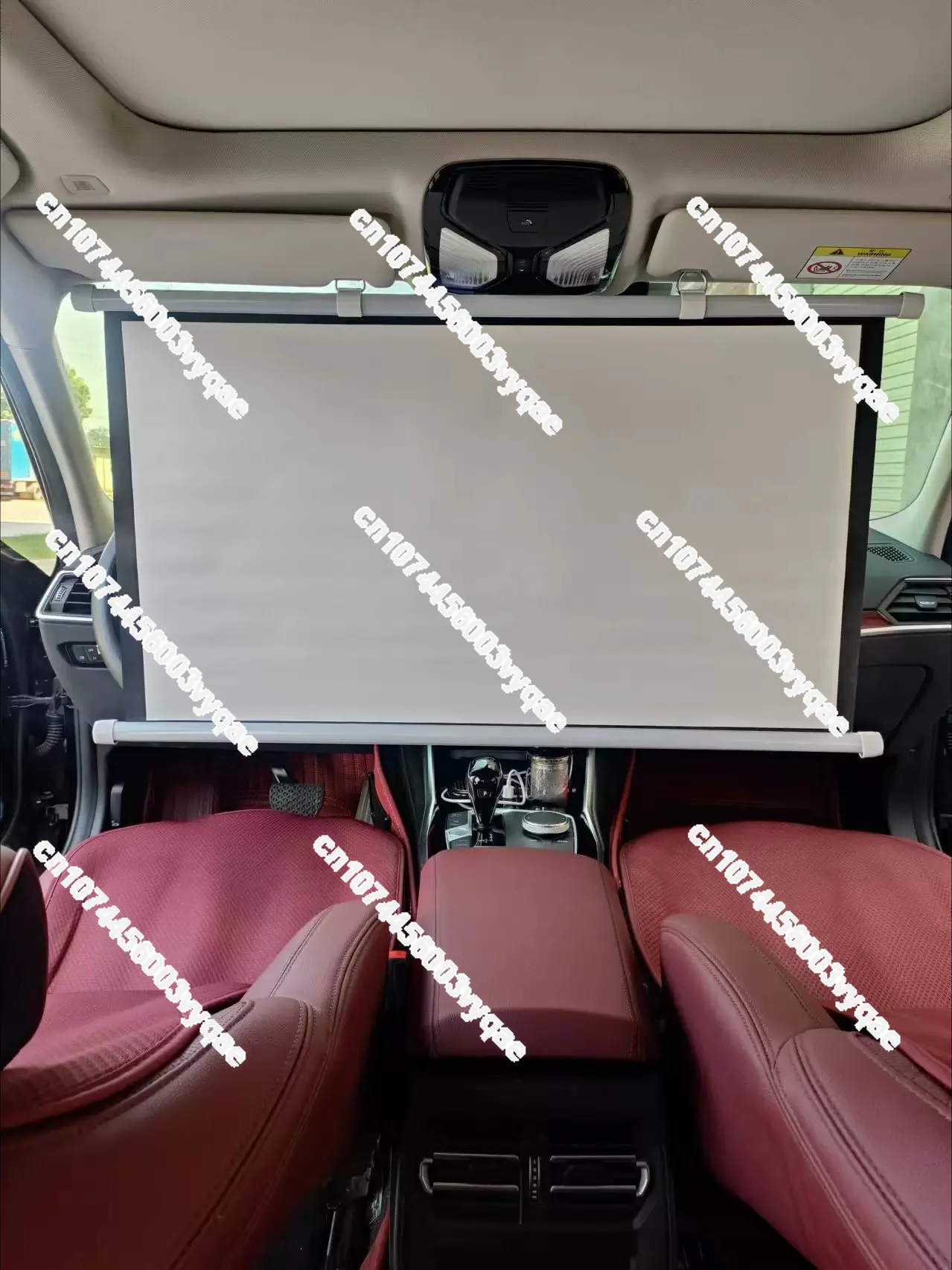 Outdoor car non-punching simple wall-mounted anti-light projector curtain 40 50 60 72 84 100 inches