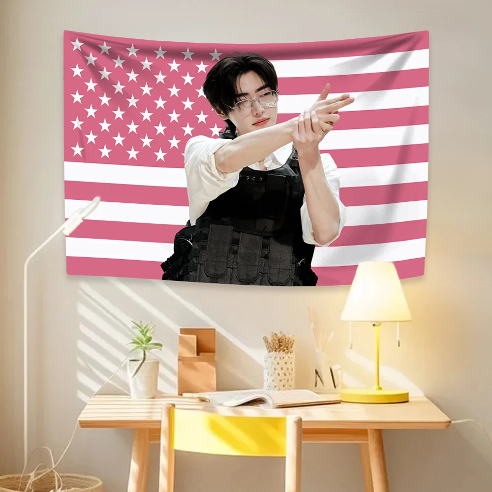 Sunghoon Hot Girls Tapestry Kpop Idol Flag Home Room Decoration Item Decor Background Birthday Part Gift Concert Banner Wall Art