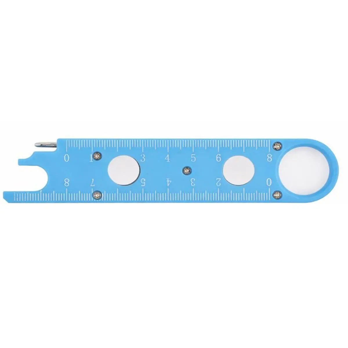 ABYA Sewing Machine Needle Threader Tool with Magnetic Back, Alignment Guide, and Built-in Ruler