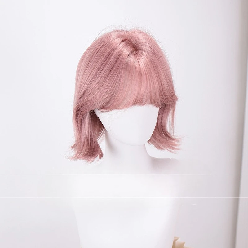 باروكة شعر نسائية صيفية جديدة طويلة مزينة بشعر قصير لون طبيعي يسلط الضوء على فتاة JK يومية مزيفة #2