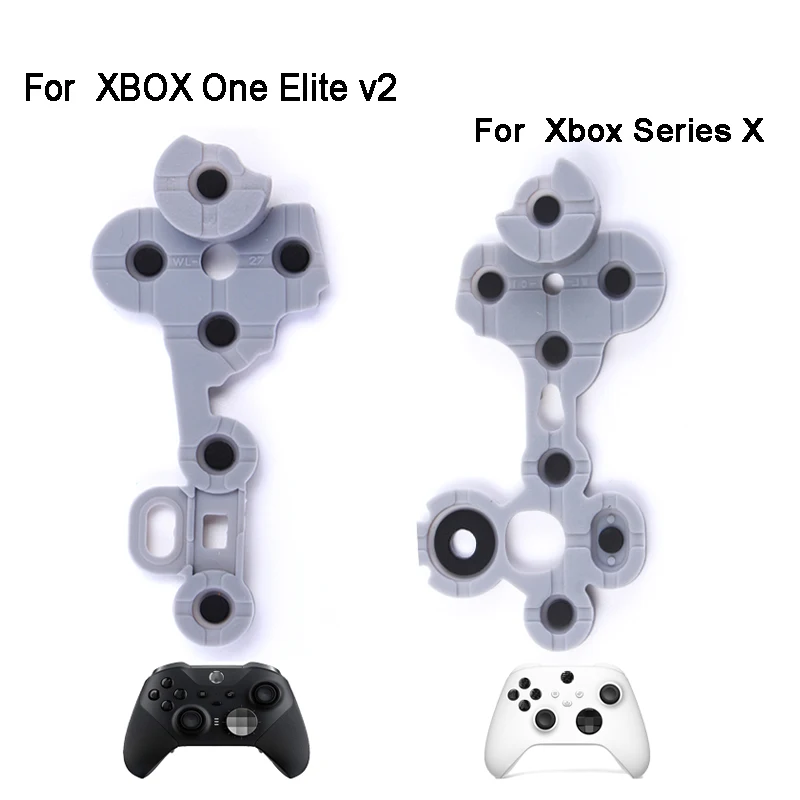 YuXi-Controlador de Botões Adesivos Condutores de Silicone, Almofada de Borracha, Teclas para Xbox Series X, One Elite, V2, 1Pc