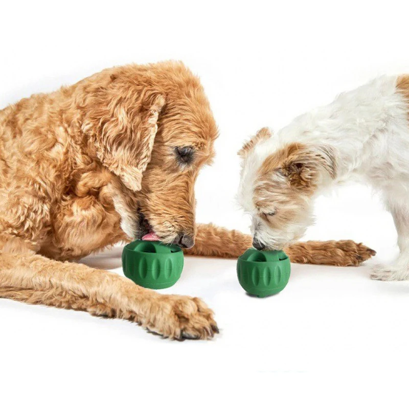 

Silicone Toys for Dogs, Interactive Chewing Rubber Balls, Dog Food Refillable Balls, Dog Toys, Slow Food Interactive Toys