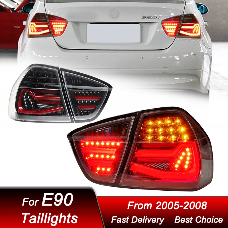 

Pop Car Tail Lights For BMW 3 Series E90 320 325 2005-2008 New Style FULL LED Tail Lamp Dynamic Turn Signal Light Tail Lamp Asse