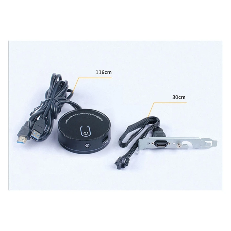 Computer Desktop Switch Internet Cafe Universele USB3.0 Audio Home Desktop Externe stroomverlengknop