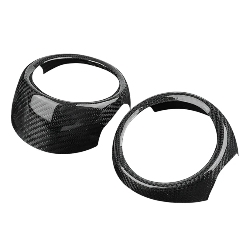 

Interior Door Handle Cover Trim for F56 F57, Carbon Fiber Inner Door Pull Bezel Set Cabin Upgrade H9EE