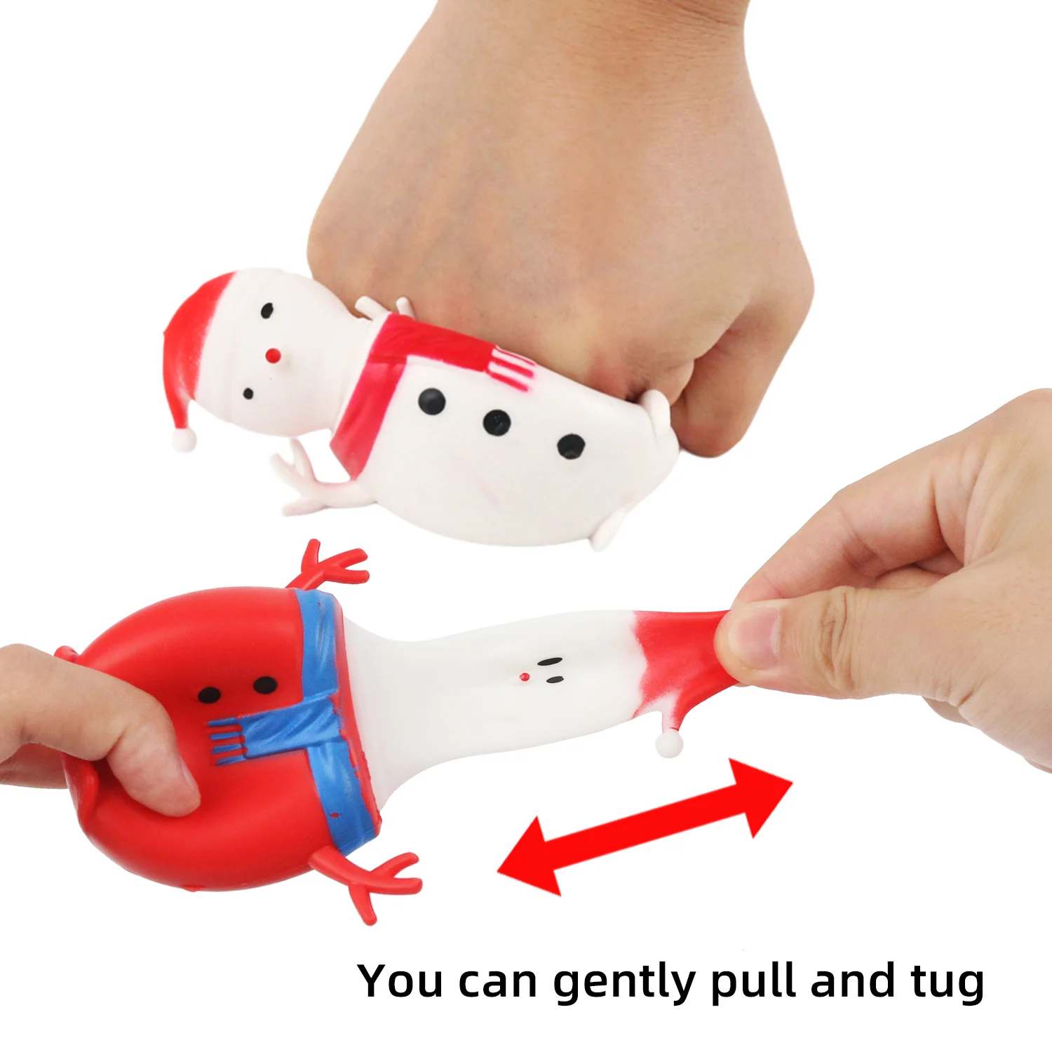 Boneco de neve de natal apertando copo para crianças, pinch fun, brinquedo alívio do estresse, cor criativa aleatória, original, novo