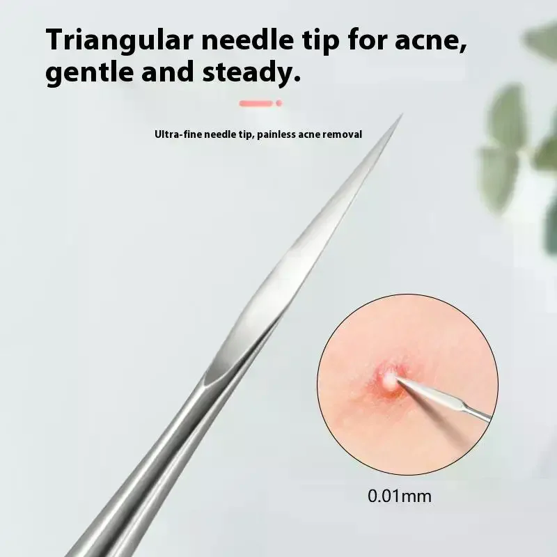 Pince à points noirs pour boutons cellulaires Ultra-fins, pour Salon de beauté professionnel, élimine les particules d'acné, outil d'aiguille, outils de beauté