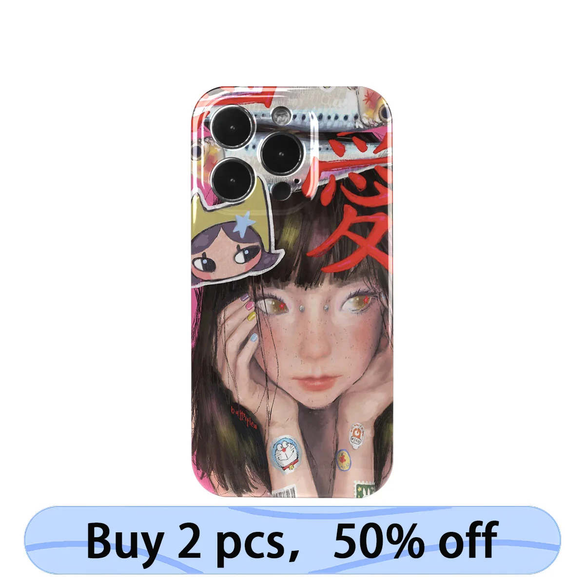 Coque iphone art phone case y2k subkultur hot girl cover für iphone 15 14 13 12 11 pro max plus imd 2 in 1