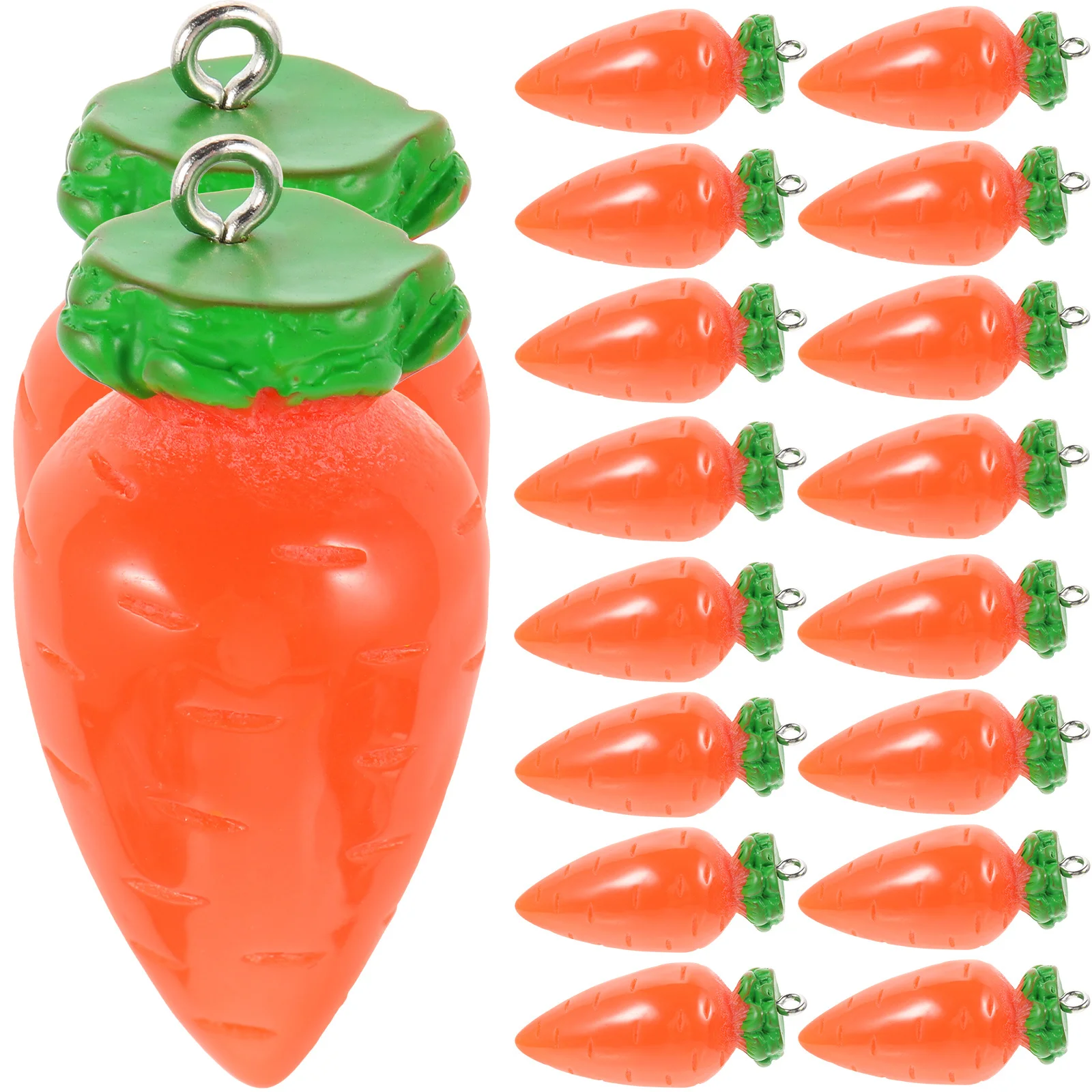 

20Pcs Easter Carrot Charms for Jewelry Making Necklace Bracelet Earrings DIY Craft Accessories Carrot Charms Funny Charm