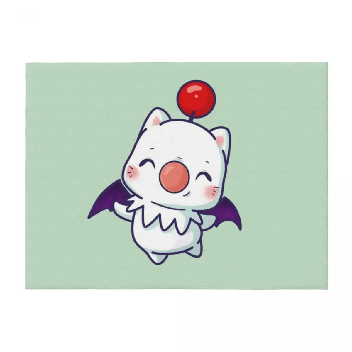 

Moogle ! Kupo Throw Blanket Cute Summer Beddings Bed covers Shaggy Blankets