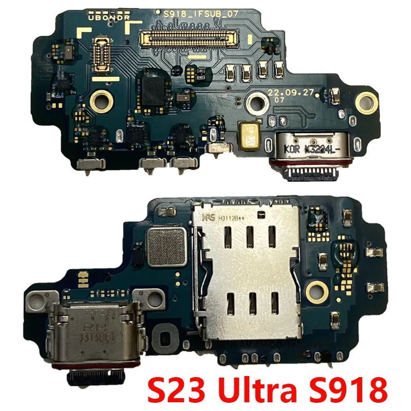 Charging Port Flex Cable for Samsung S23 Ultra S918N S918B S918U Charger Dock Connector Board Flex