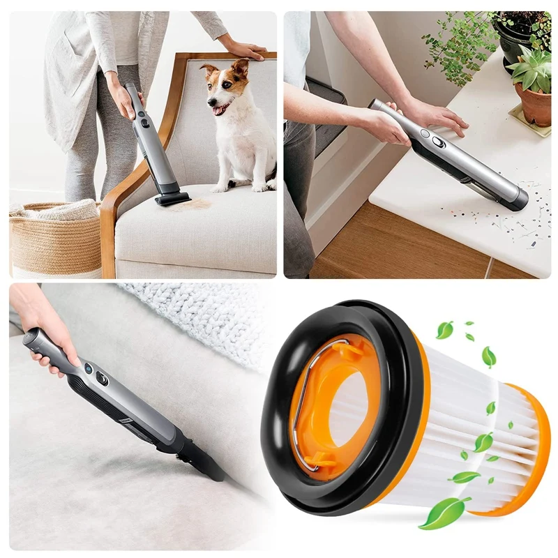 فلتر فراغي قماش متوافق مع سمك القرش ، فراغ محمول باليد ، WV201 ، WV200 ، WV205 ، WV220 ، WanDVAC ، 3 عبوات