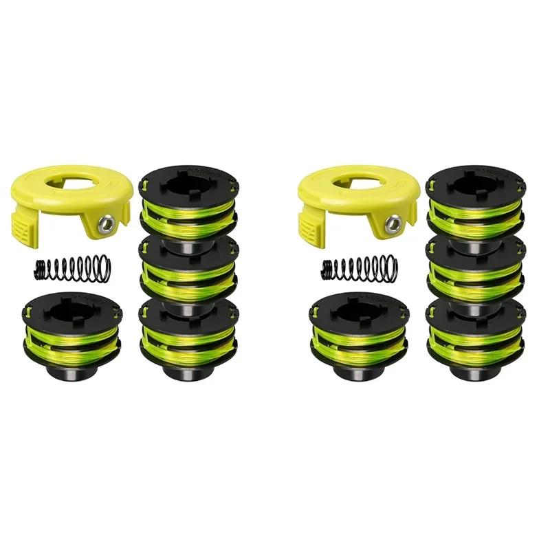 Trimmer Spool 8X For Ryobi Rlt3025f RAC119 Mowing Rope RAC118 Cover And Spring